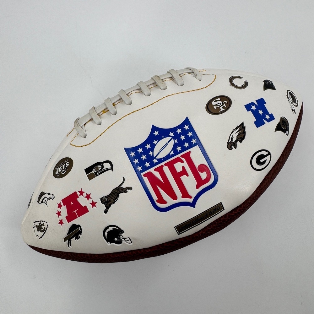 Fotoball NFL Football ‎ White Brown 2001 Limited Edition Castrol Logo